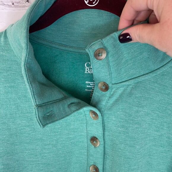 Croft & Barrow Long Sleeve Pullover Teal Size XXL - Picture 3 of 5